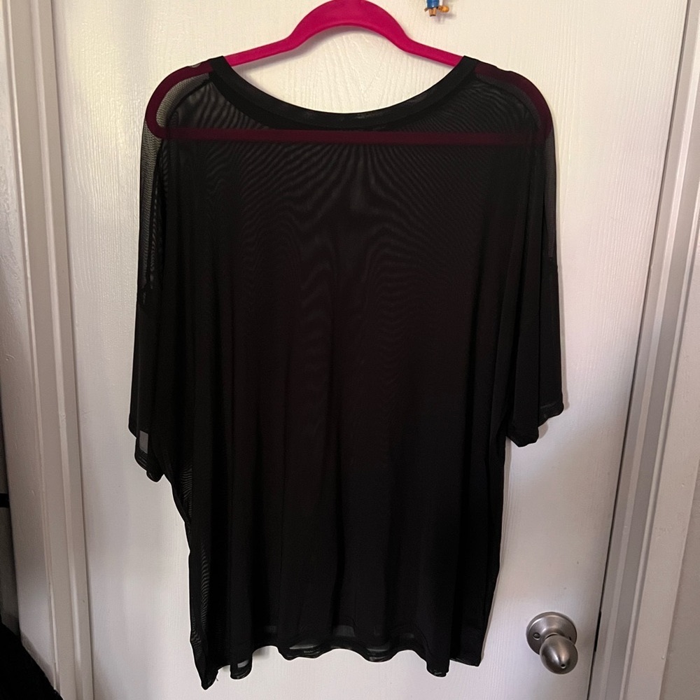 Boohoo mesh blouse